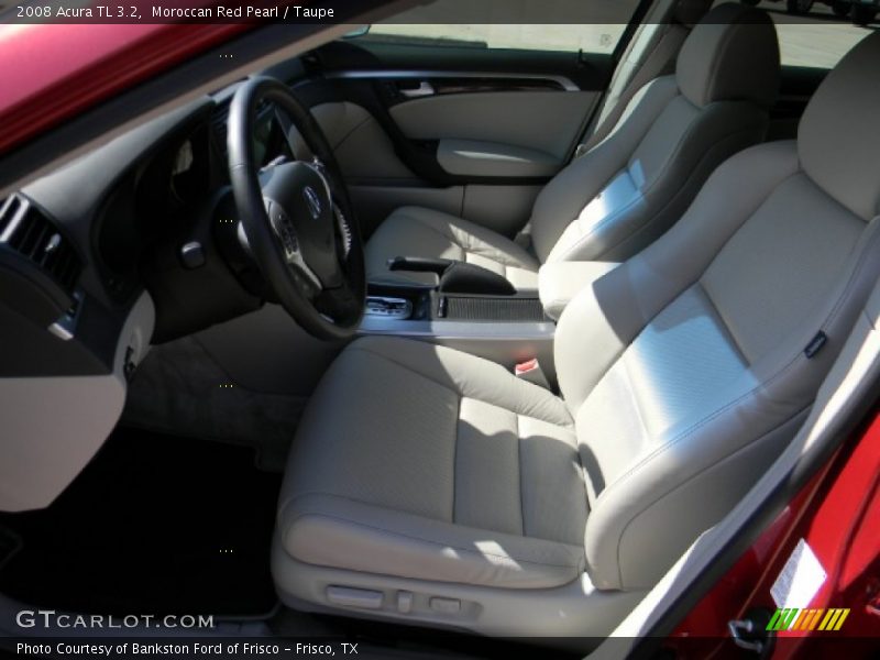Moroccan Red Pearl / Taupe 2008 Acura TL 3.2