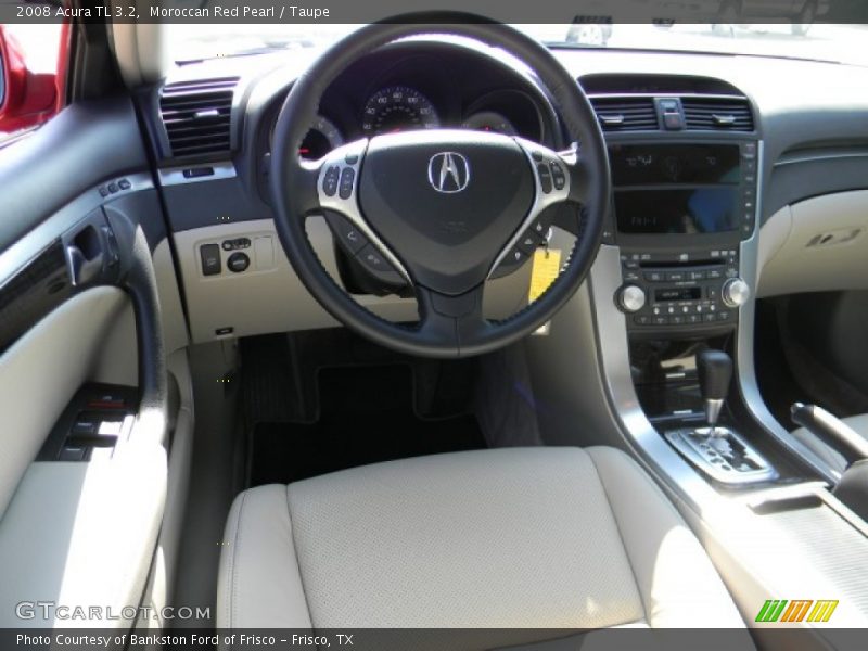 Moroccan Red Pearl / Taupe 2008 Acura TL 3.2