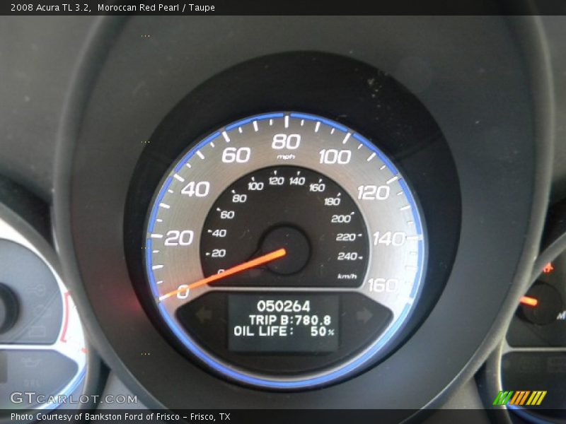 Moroccan Red Pearl / Taupe 2008 Acura TL 3.2