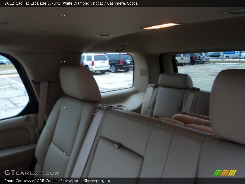 White Diamond Tricoat / Cashmere/Cocoa 2012 Cadillac Escalade Luxury