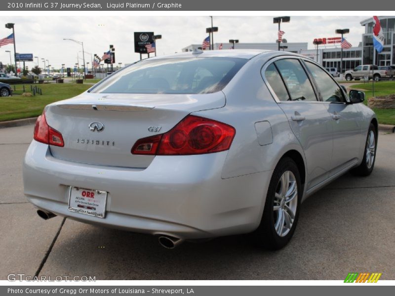 Liquid Platinum / Graphite 2010 Infiniti G 37 Journey Sedan