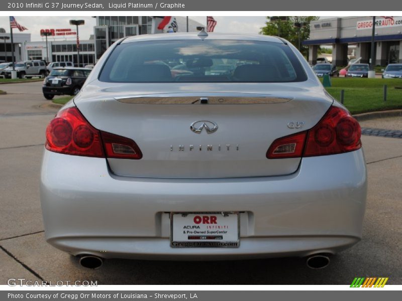 Liquid Platinum / Graphite 2010 Infiniti G 37 Journey Sedan