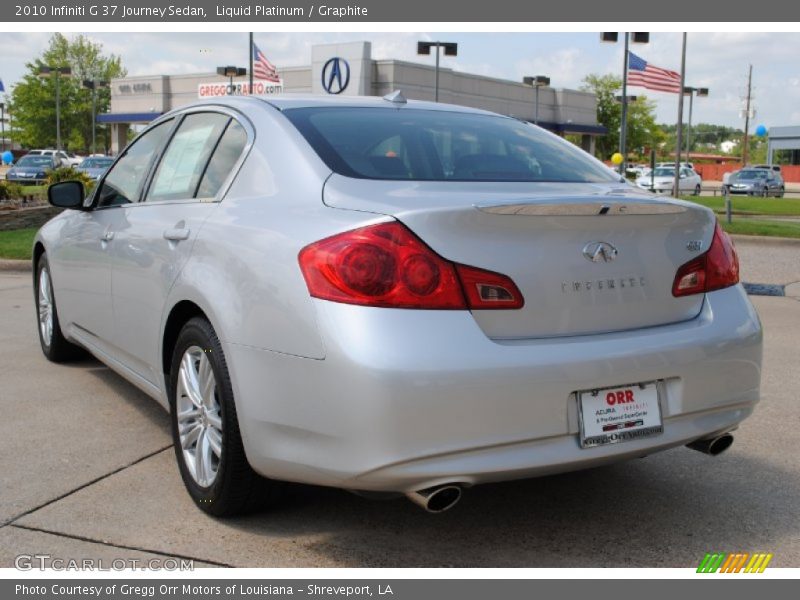 Liquid Platinum / Graphite 2010 Infiniti G 37 Journey Sedan