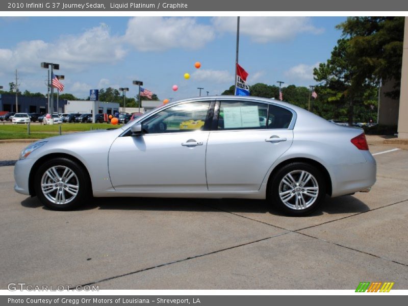 Liquid Platinum / Graphite 2010 Infiniti G 37 Journey Sedan