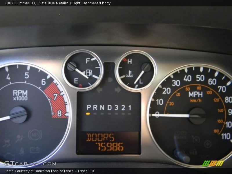 Slate Blue Metallic / Light Cashmere/Ebony 2007 Hummer H3