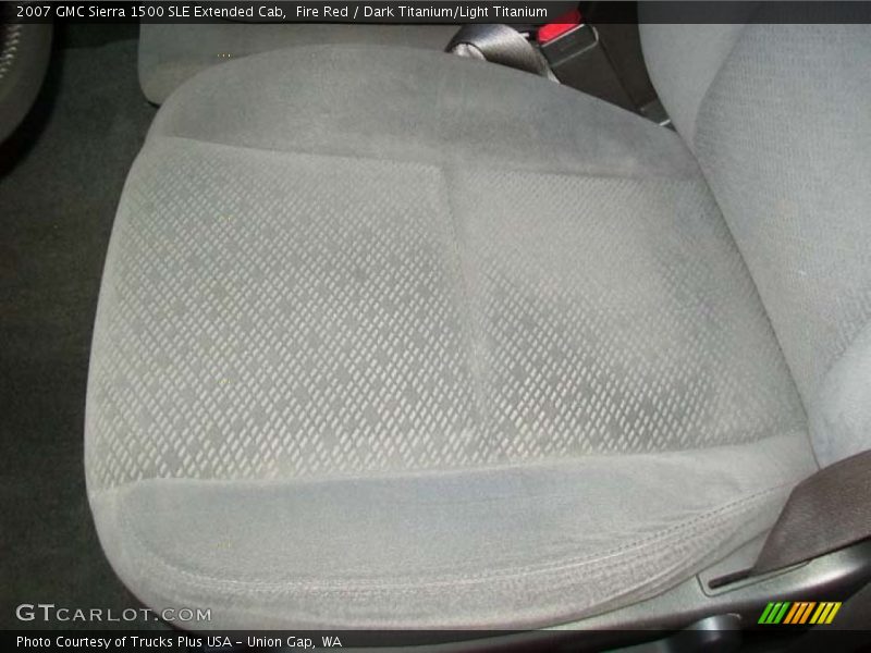 Fire Red / Dark Titanium/Light Titanium 2007 GMC Sierra 1500 SLE Extended Cab