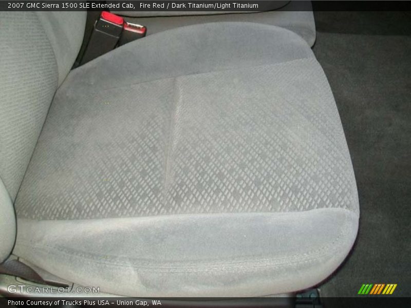 Fire Red / Dark Titanium/Light Titanium 2007 GMC Sierra 1500 SLE Extended Cab