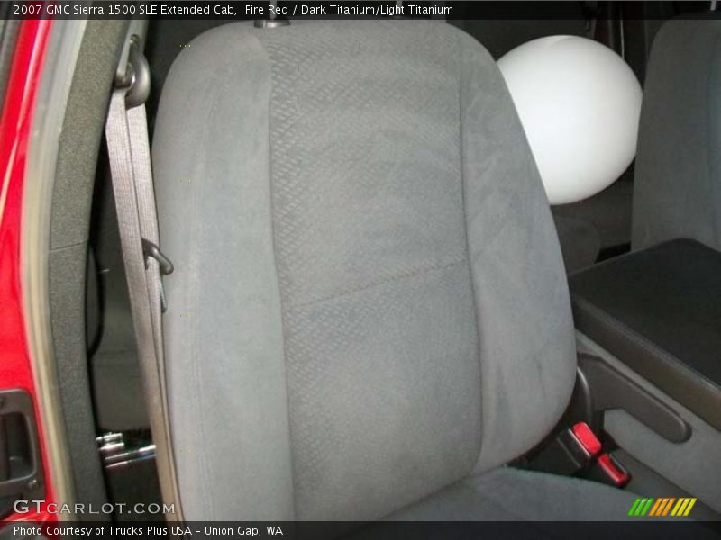 Fire Red / Dark Titanium/Light Titanium 2007 GMC Sierra 1500 SLE Extended Cab
