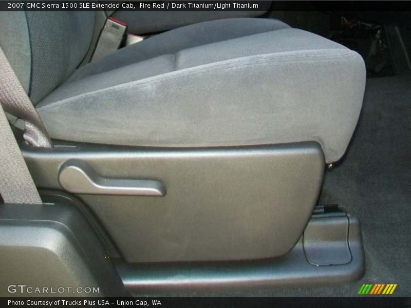 Fire Red / Dark Titanium/Light Titanium 2007 GMC Sierra 1500 SLE Extended Cab