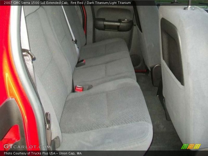 Fire Red / Dark Titanium/Light Titanium 2007 GMC Sierra 1500 SLE Extended Cab
