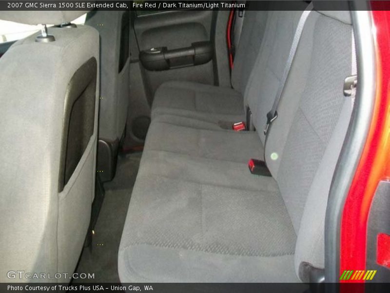 Fire Red / Dark Titanium/Light Titanium 2007 GMC Sierra 1500 SLE Extended Cab