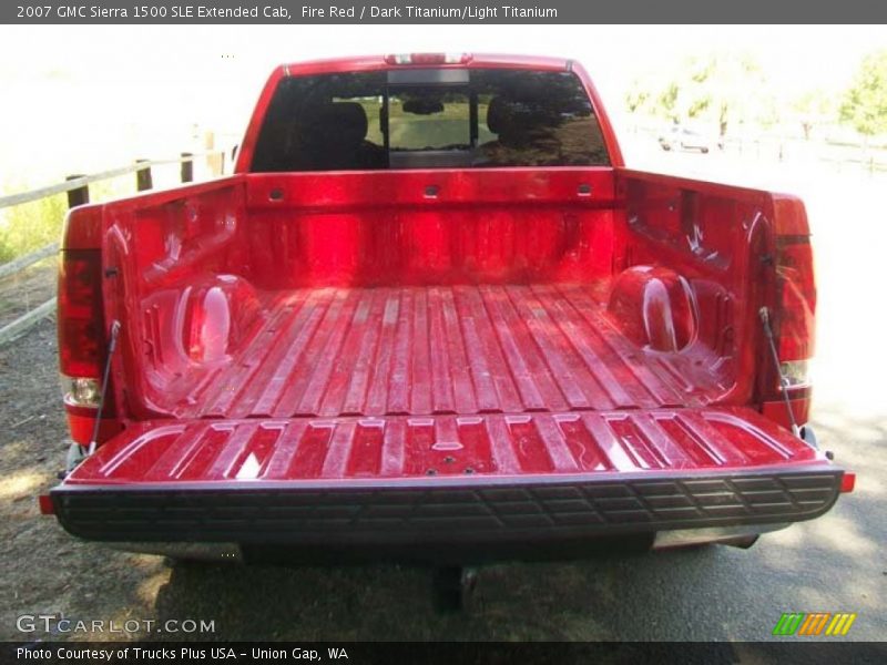 Fire Red / Dark Titanium/Light Titanium 2007 GMC Sierra 1500 SLE Extended Cab