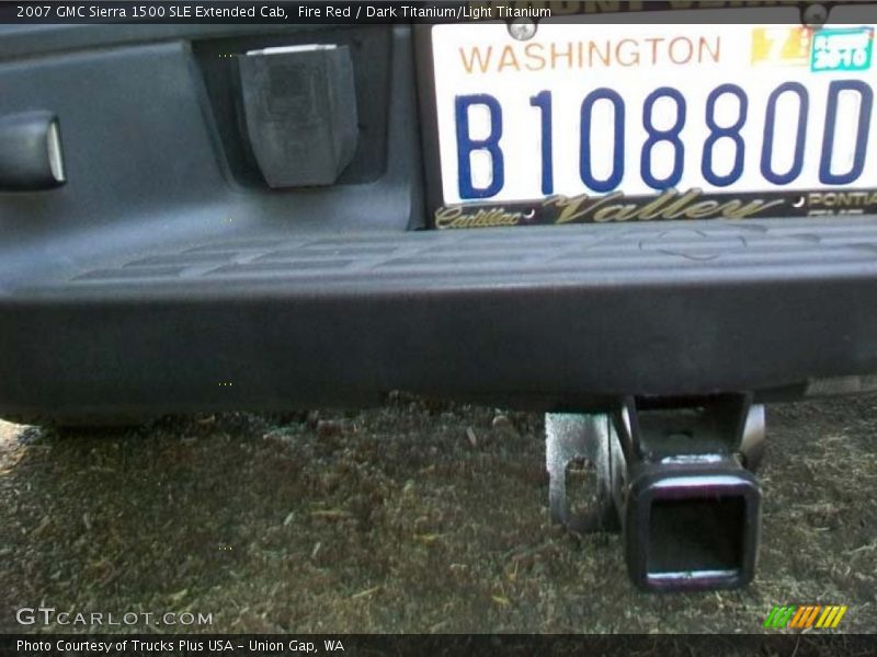 Fire Red / Dark Titanium/Light Titanium 2007 GMC Sierra 1500 SLE Extended Cab