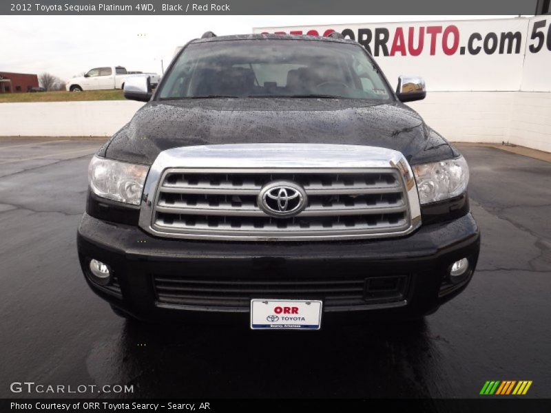 Black / Red Rock 2012 Toyota Sequoia Platinum 4WD