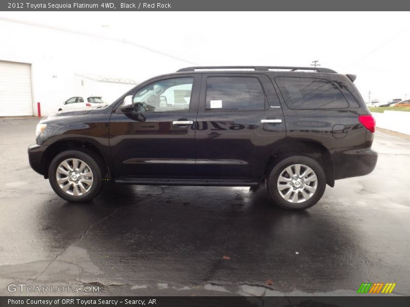 Black / Red Rock 2012 Toyota Sequoia Platinum 4WD