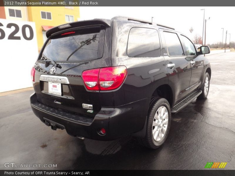 Black / Red Rock 2012 Toyota Sequoia Platinum 4WD