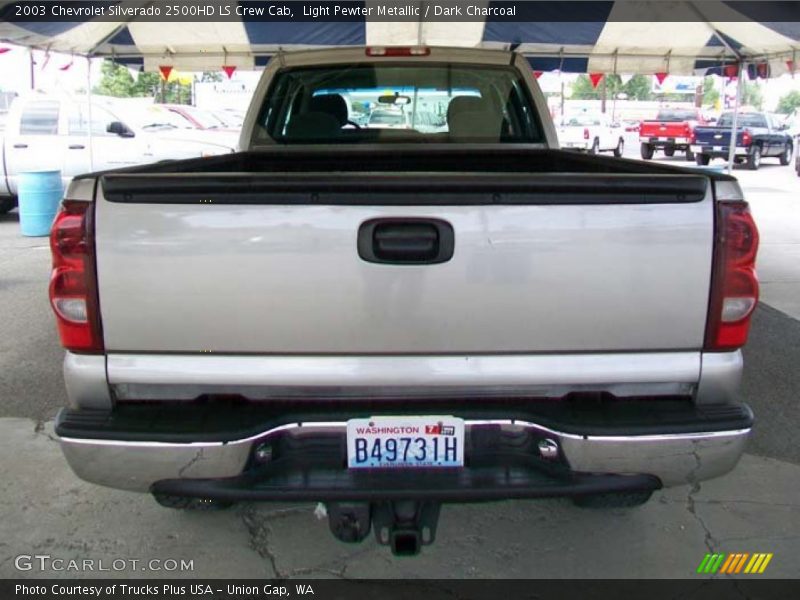 Light Pewter Metallic / Dark Charcoal 2003 Chevrolet Silverado 2500HD LS Crew Cab