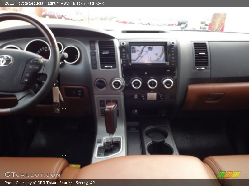Black / Red Rock 2012 Toyota Sequoia Platinum 4WD
