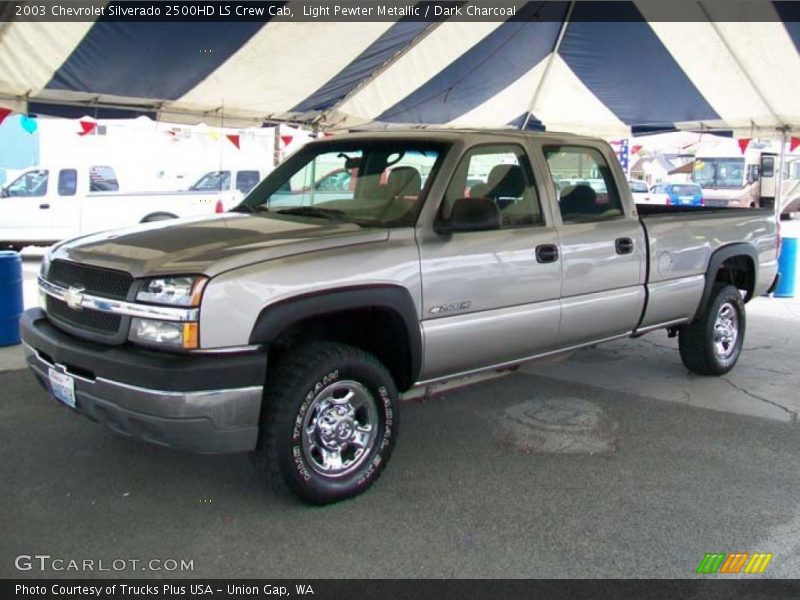 Light Pewter Metallic / Dark Charcoal 2003 Chevrolet Silverado 2500HD LS Crew Cab