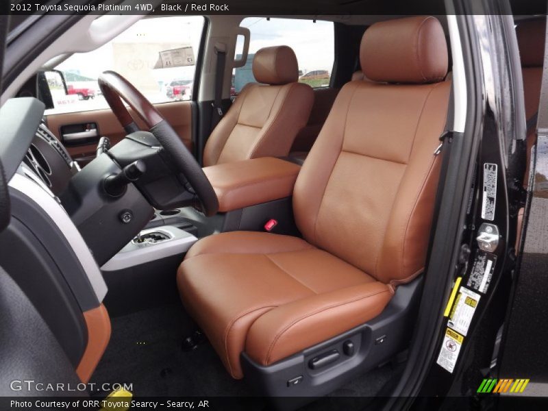  2012 Sequoia Platinum 4WD Red Rock Interior