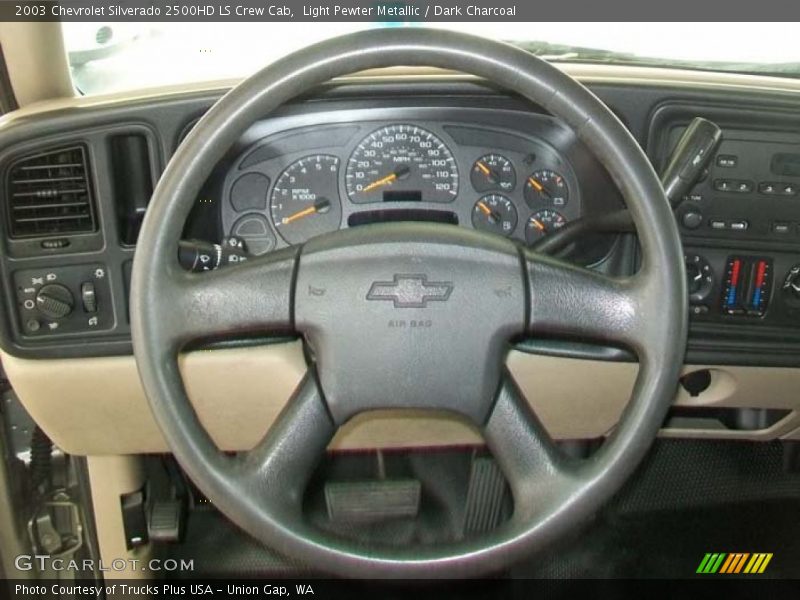 Light Pewter Metallic / Dark Charcoal 2003 Chevrolet Silverado 2500HD LS Crew Cab