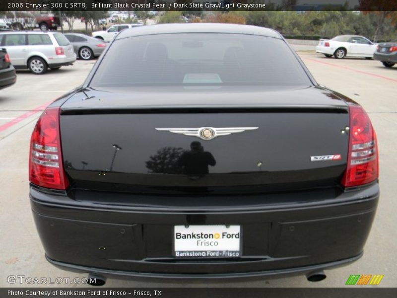 Brilliant Black Crystal Pearl / Dark Slate Gray/Light Graystone 2006 Chrysler 300 C SRT8