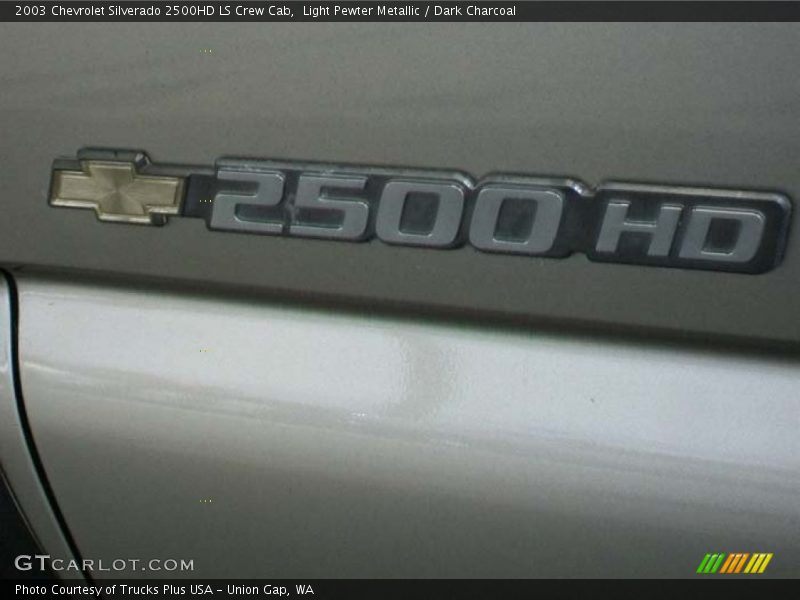Light Pewter Metallic / Dark Charcoal 2003 Chevrolet Silverado 2500HD LS Crew Cab