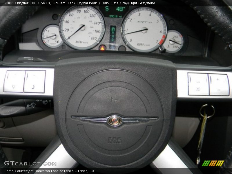 Brilliant Black Crystal Pearl / Dark Slate Gray/Light Graystone 2006 Chrysler 300 C SRT8