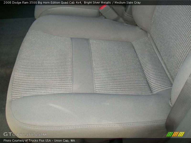 Bright Silver Metallic / Medium Slate Gray 2008 Dodge Ram 3500 Big Horn Edition Quad Cab 4x4