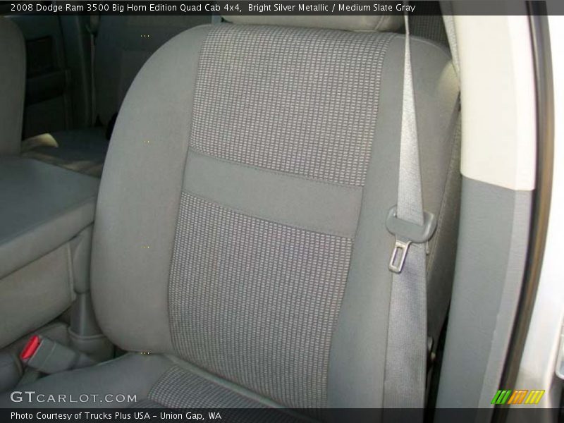 Bright Silver Metallic / Medium Slate Gray 2008 Dodge Ram 3500 Big Horn Edition Quad Cab 4x4