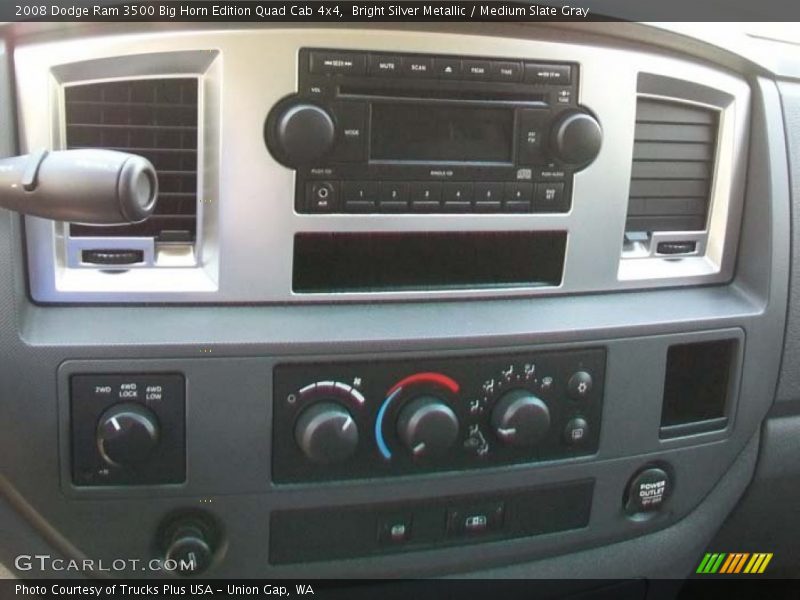 Bright Silver Metallic / Medium Slate Gray 2008 Dodge Ram 3500 Big Horn Edition Quad Cab 4x4