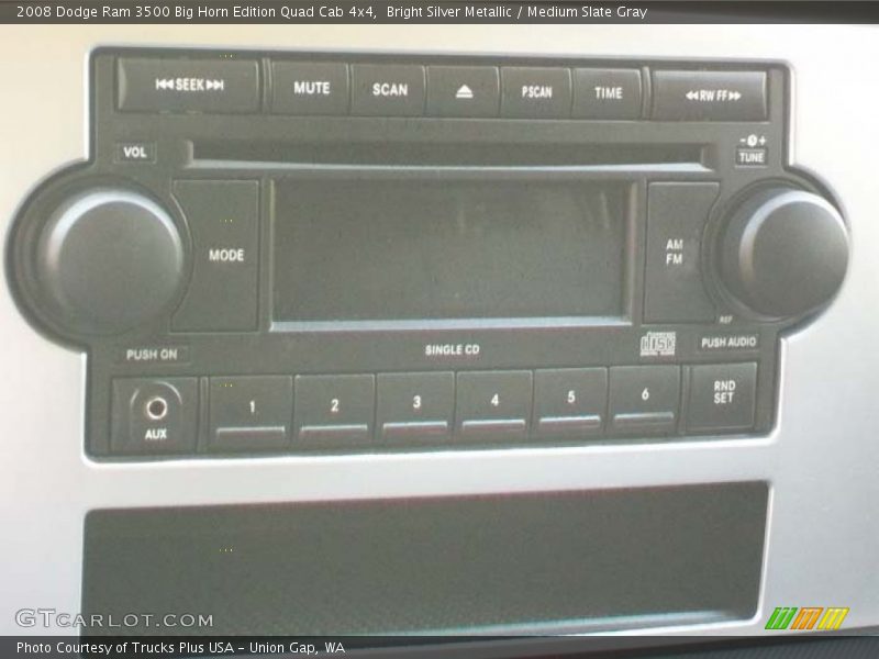 Bright Silver Metallic / Medium Slate Gray 2008 Dodge Ram 3500 Big Horn Edition Quad Cab 4x4
