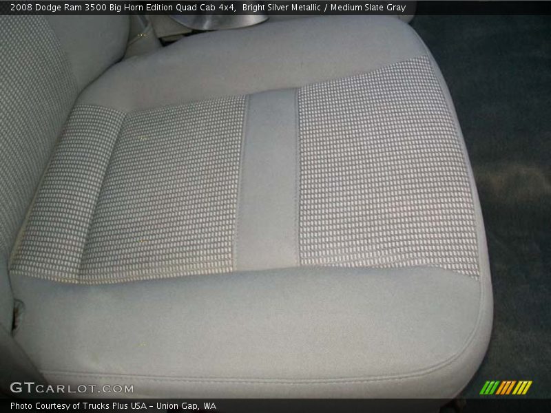 Bright Silver Metallic / Medium Slate Gray 2008 Dodge Ram 3500 Big Horn Edition Quad Cab 4x4