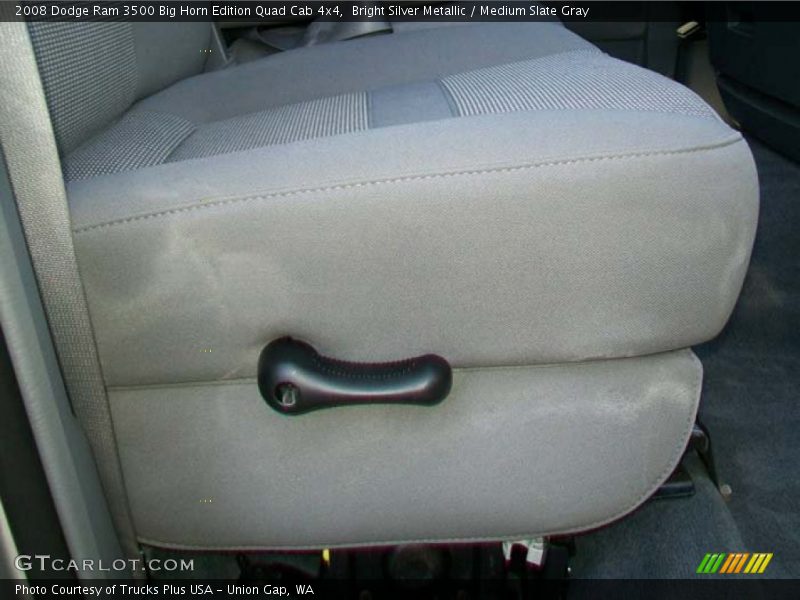 Bright Silver Metallic / Medium Slate Gray 2008 Dodge Ram 3500 Big Horn Edition Quad Cab 4x4