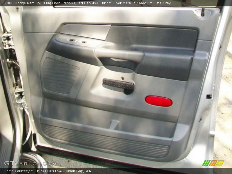 Bright Silver Metallic / Medium Slate Gray 2008 Dodge Ram 3500 Big Horn Edition Quad Cab 4x4