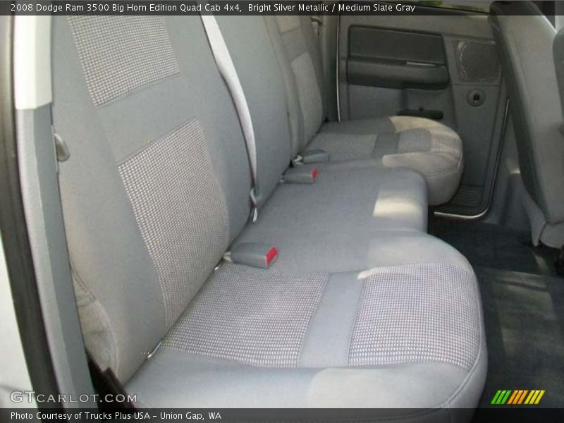 Bright Silver Metallic / Medium Slate Gray 2008 Dodge Ram 3500 Big Horn Edition Quad Cab 4x4