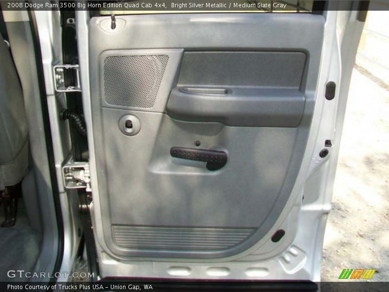 Bright Silver Metallic / Medium Slate Gray 2008 Dodge Ram 3500 Big Horn Edition Quad Cab 4x4