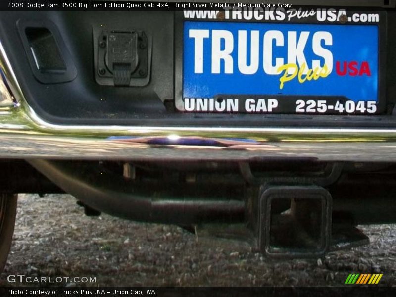 Bright Silver Metallic / Medium Slate Gray 2008 Dodge Ram 3500 Big Horn Edition Quad Cab 4x4