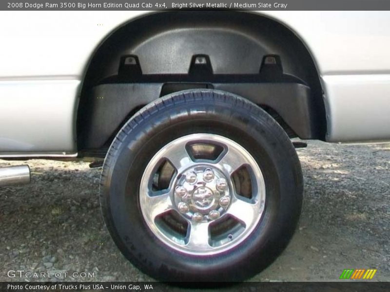 Bright Silver Metallic / Medium Slate Gray 2008 Dodge Ram 3500 Big Horn Edition Quad Cab 4x4
