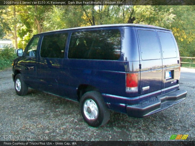 Dark Blue Pearl Metallic / Medium Flint 2008 Ford E Series Van E150 XL Passenger