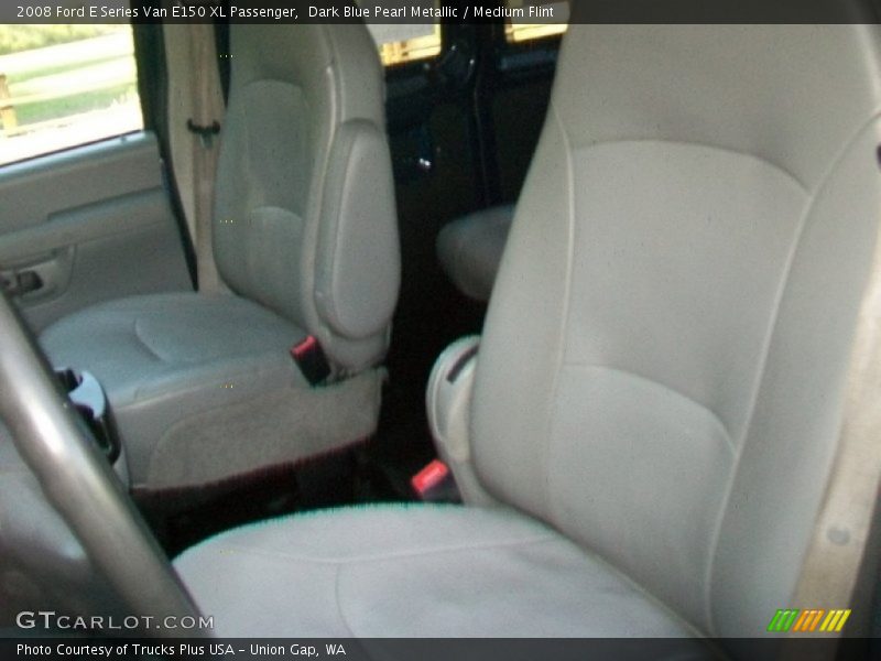 Dark Blue Pearl Metallic / Medium Flint 2008 Ford E Series Van E150 XL Passenger