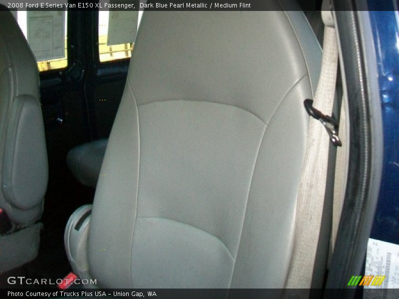 Dark Blue Pearl Metallic / Medium Flint 2008 Ford E Series Van E150 XL Passenger