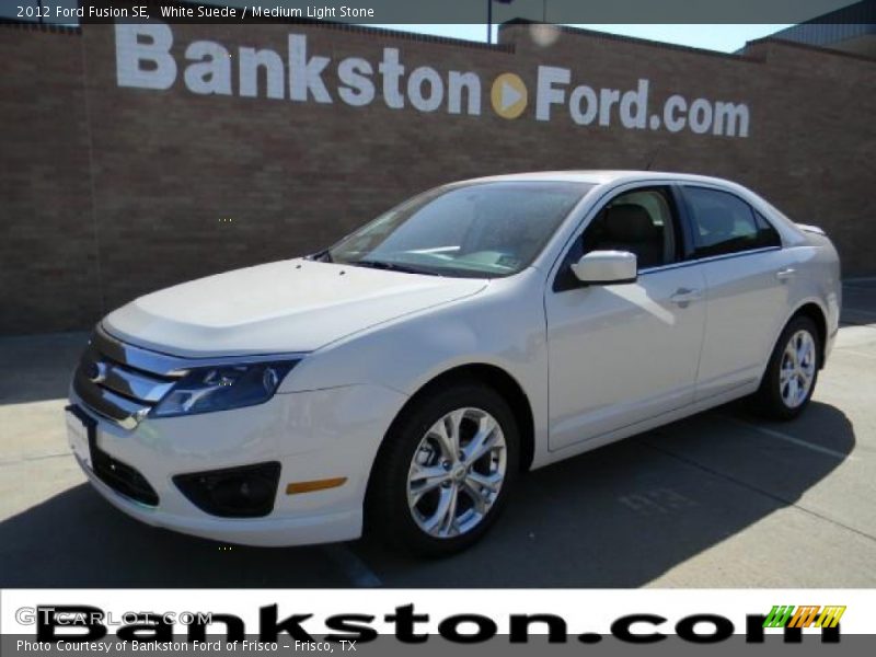 White Suede / Medium Light Stone 2012 Ford Fusion SE