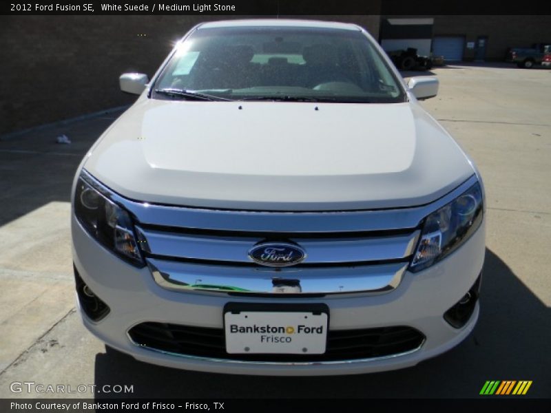 White Suede / Medium Light Stone 2012 Ford Fusion SE
