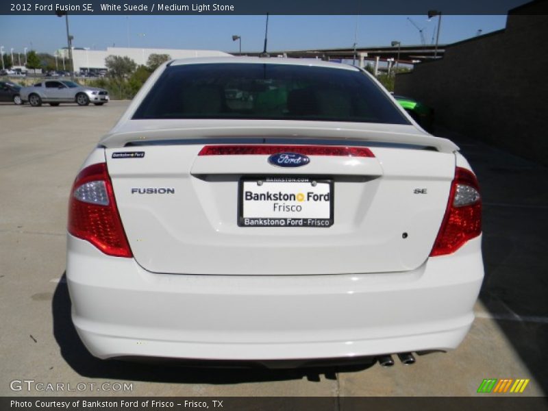 White Suede / Medium Light Stone 2012 Ford Fusion SE