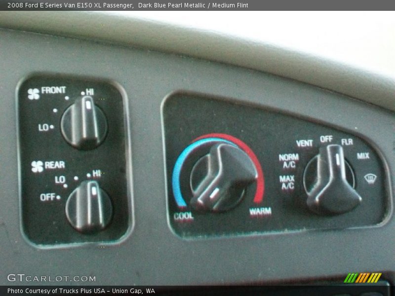 Dark Blue Pearl Metallic / Medium Flint 2008 Ford E Series Van E150 XL Passenger