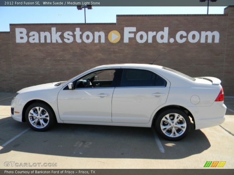 White Suede / Medium Light Stone 2012 Ford Fusion SE