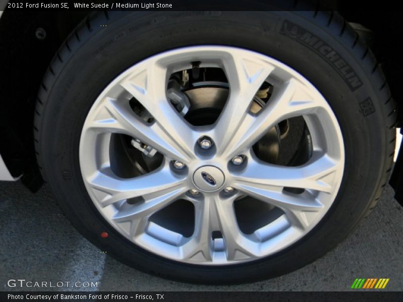 White Suede / Medium Light Stone 2012 Ford Fusion SE