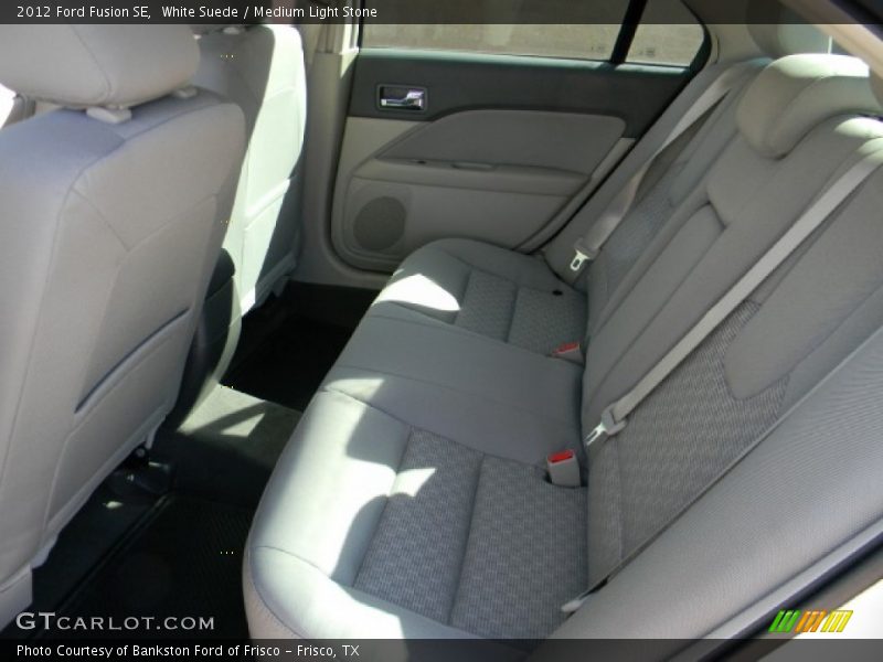 White Suede / Medium Light Stone 2012 Ford Fusion SE