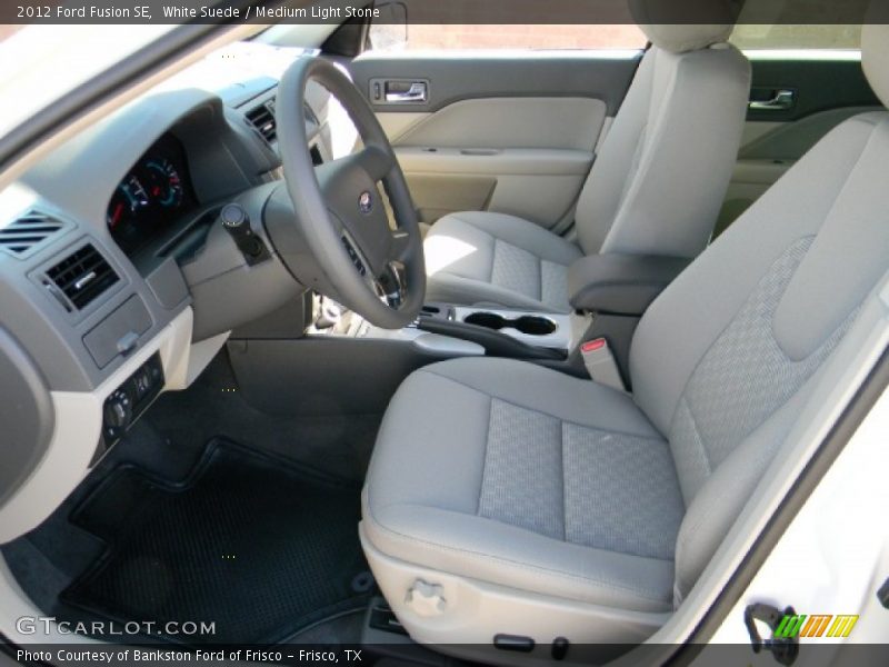 White Suede / Medium Light Stone 2012 Ford Fusion SE